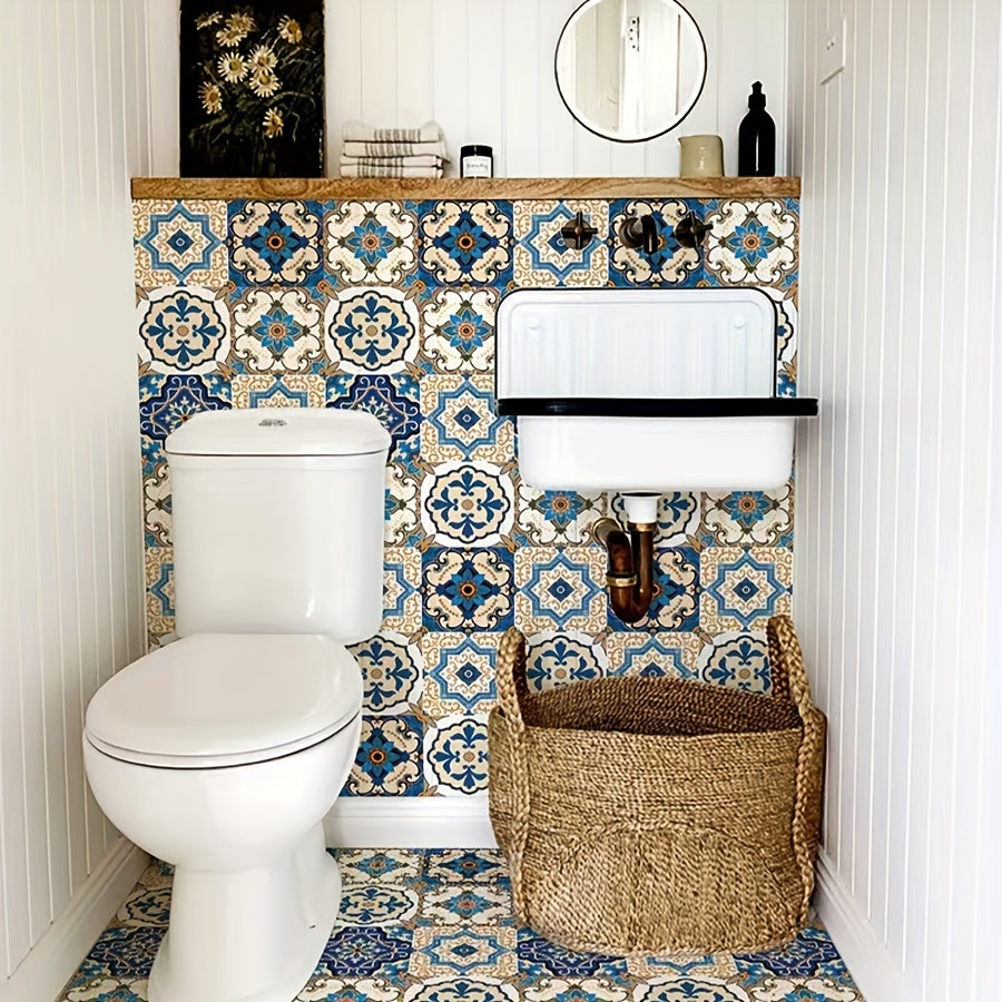 DIY Marokkaanse Tegelstickers | Waterdichte PVC Wandstickers voor Keuken & Badkamer