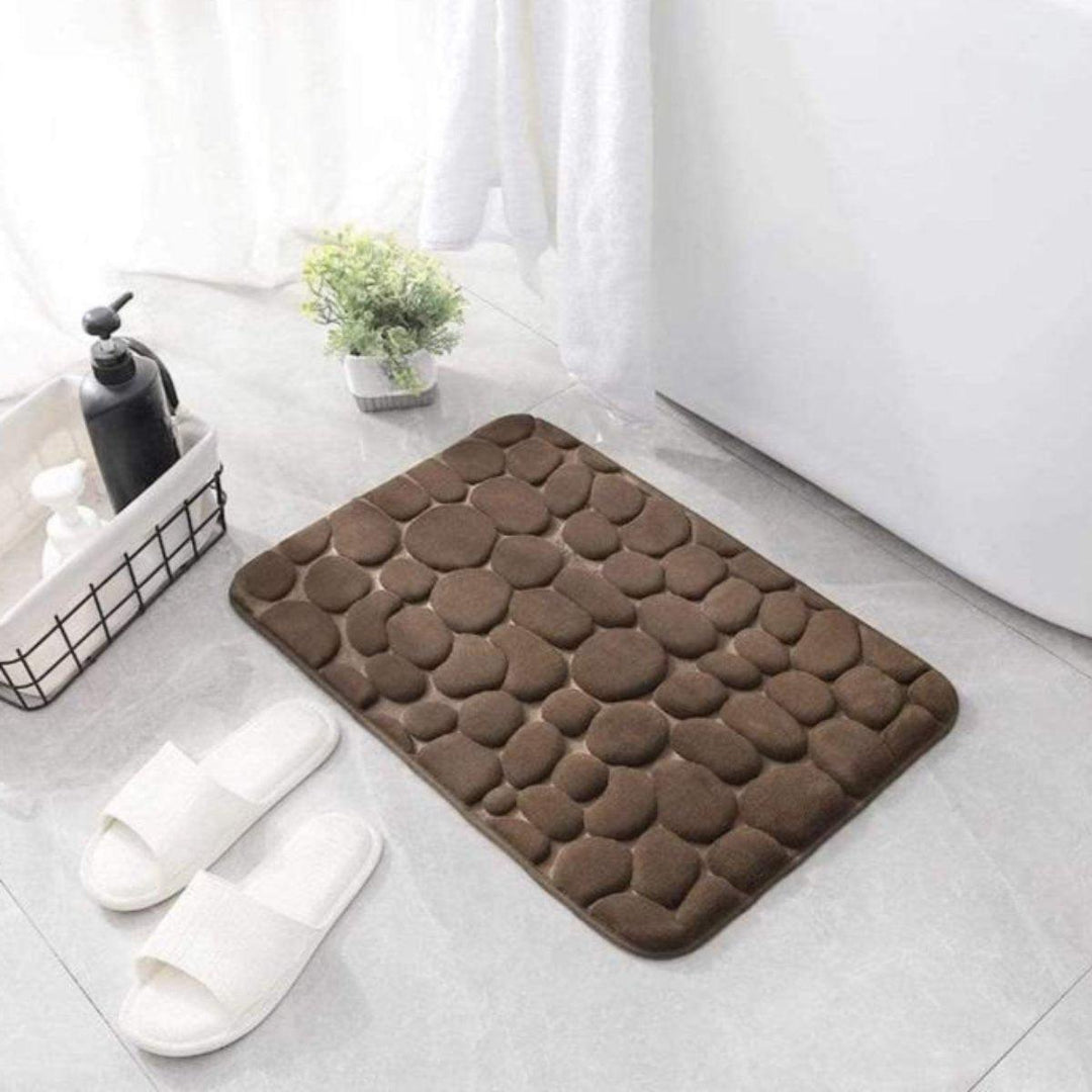 Cobblestone Mat | Antislip & Sneldrogende Badkamermat