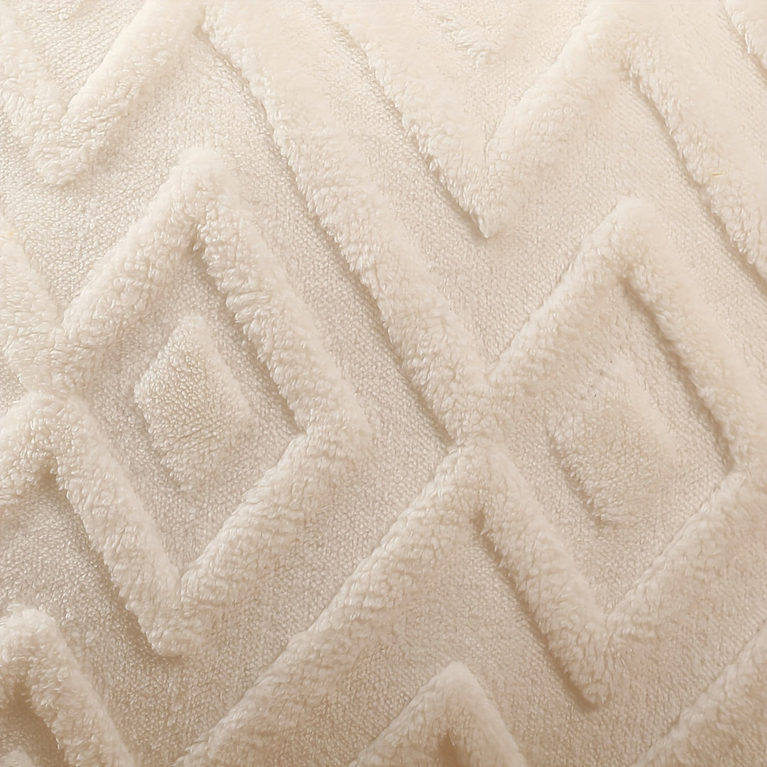 Luxe 2-Delige Kussensloopset | Fluweel met Sneeuwvlokpatroon