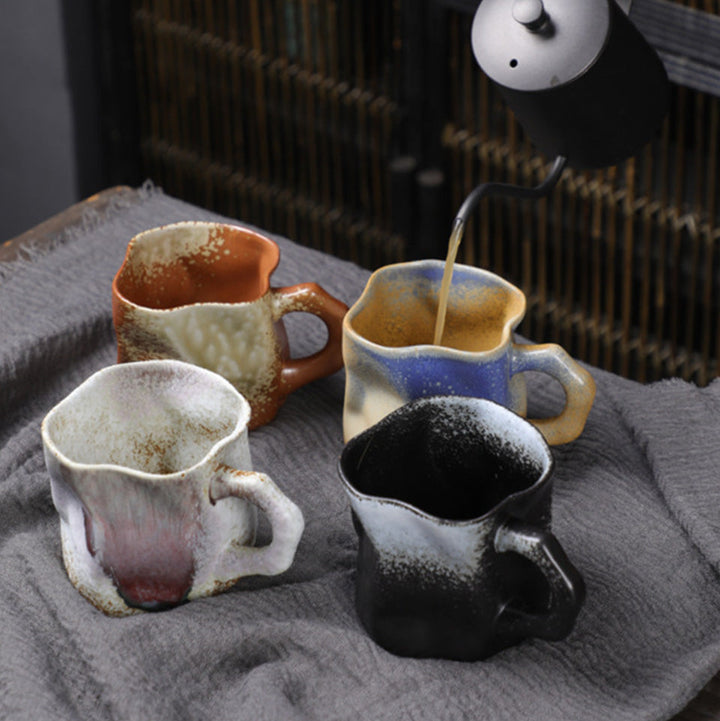 Gedraaide Keramische Mok – Handgemaakte Retro Beker (280ml)