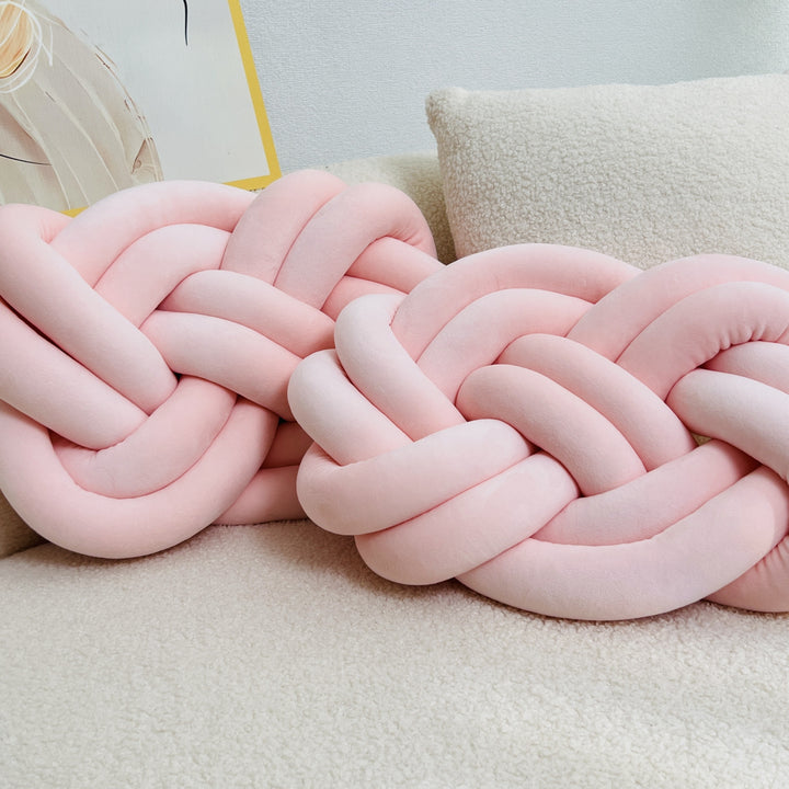 Set van 2 Knotkussens | Zachte Luxe Knoopkussens voor Bank & Bed