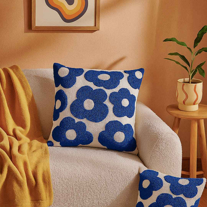 Bloemvormige Kussenhoes | Zachte Plush | 45 x 45 cm | Zonder Vulling