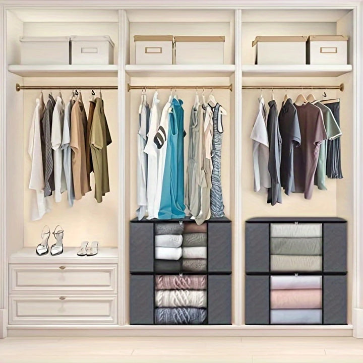 3-Pack Opvouwbare Stoffen Opbergboxen | Grote Capaciteit | 30 x 55 x 35 cm