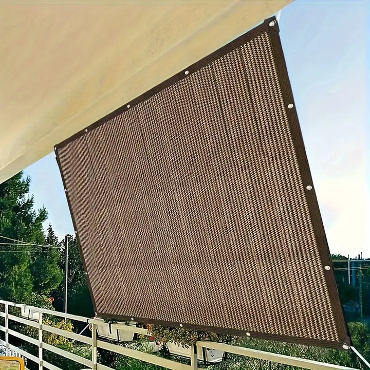 UV-Beschermend Bruin Schaduwdoek | Duurzaam PE Materiaal