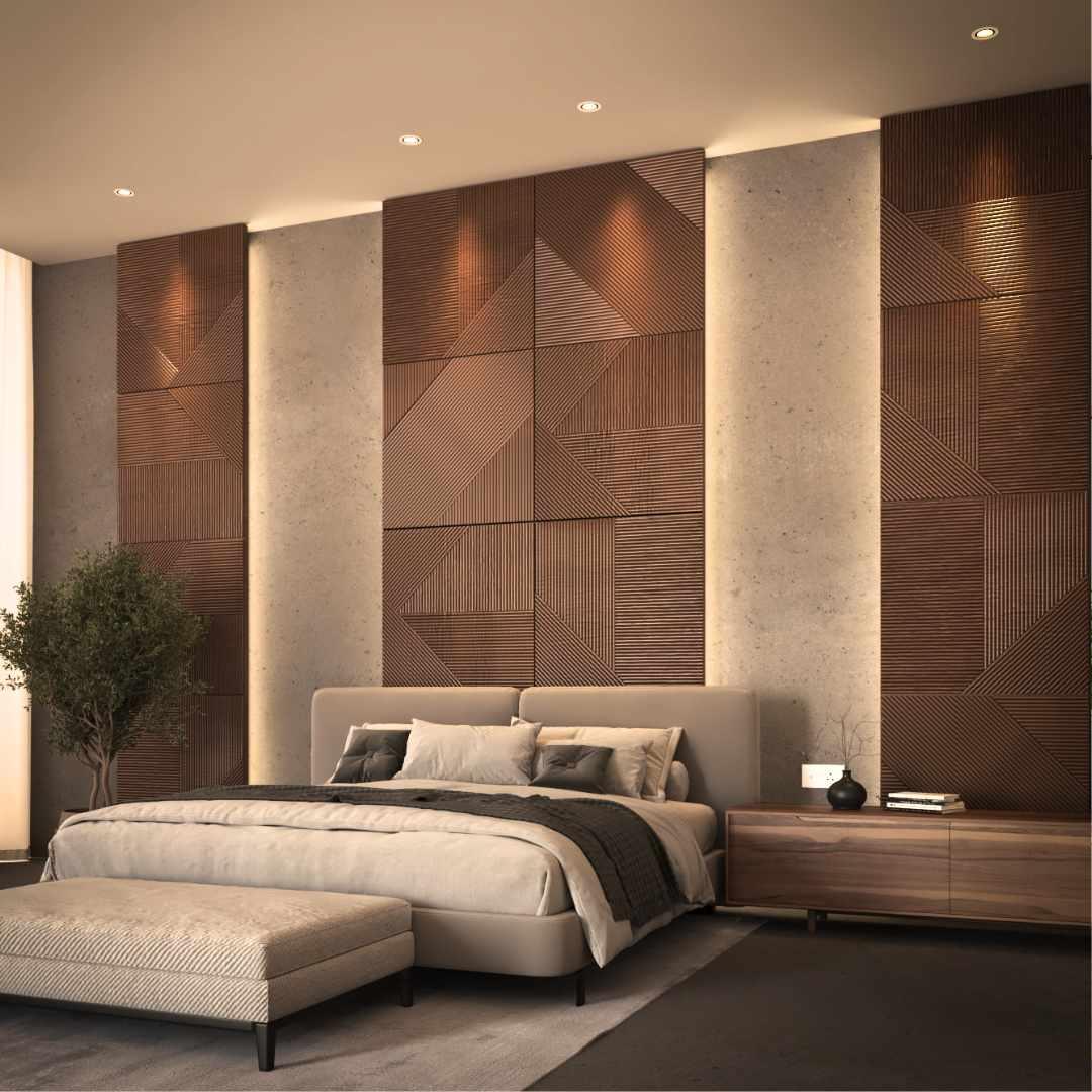 3D Houten Wandpanelen | Interieurdecoratie | Natuurlijke Elegant Bruin