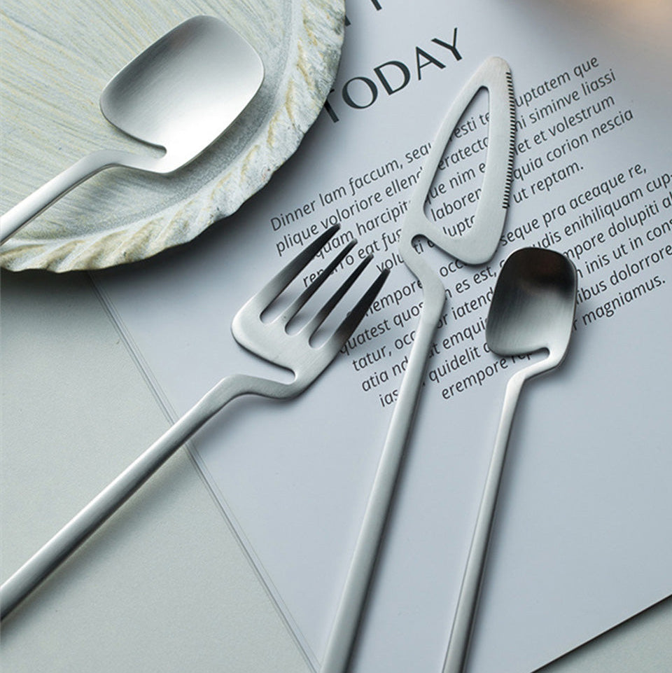 Milano Bestekset | Modern RVS Bestek in Goud, Zilver of Zwart (4, 16 of 32-delig)