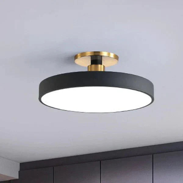 Round Flush Mount | Moderne LED Wandlamp in Scandinavische Stijl – Acryl Design & Zachte Verlichting