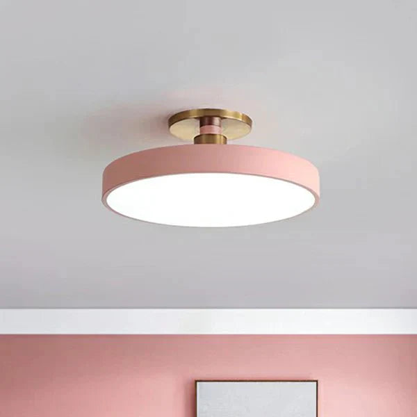 Round Flush Mount | Moderne LED Wandlamp in Scandinavische Stijl – Acryl Design & Zachte Verlichting