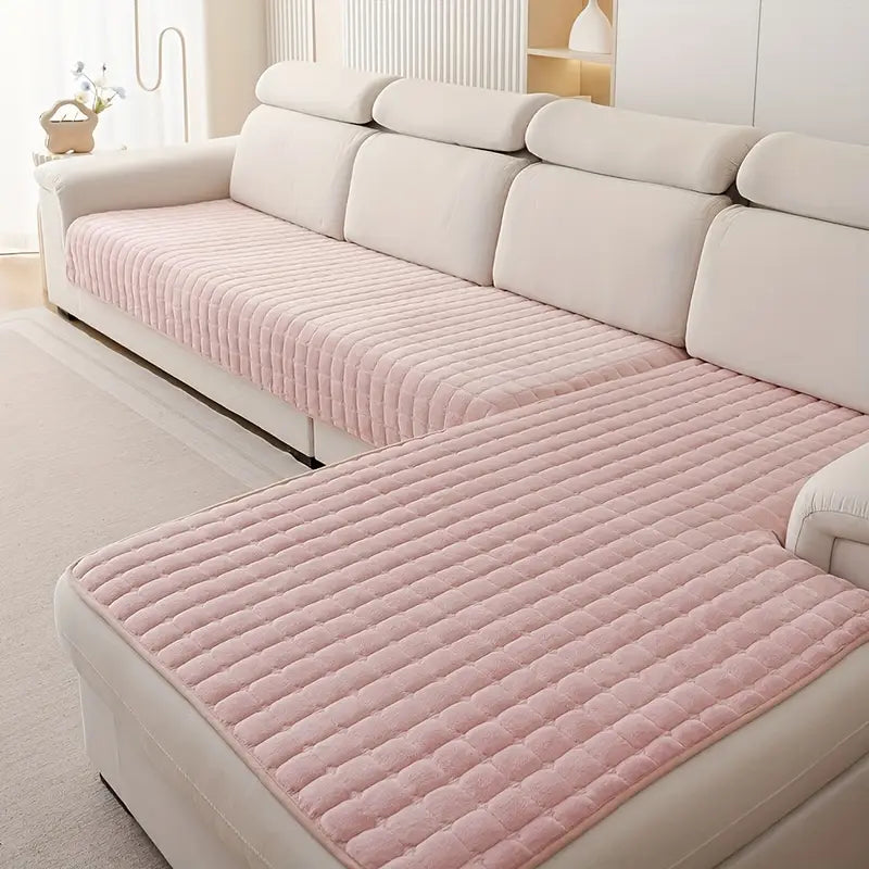 2-delige Elegante Gequilte Flanellen Bankhoezen | Duurzaam & Zacht