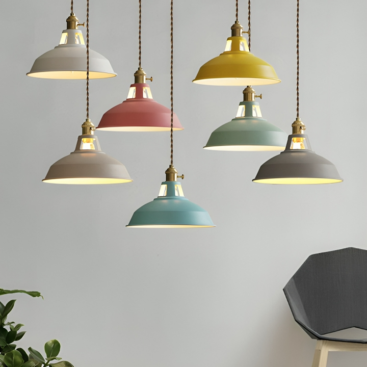 Industriële Retro Hanglamp | Metalen 1-Lichts Lamp | Voor Woonkamer, Keuken & Restaurant