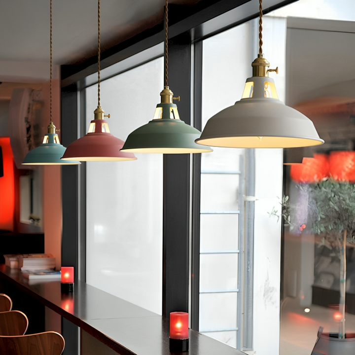 Industriële Retro Hanglamp | Metalen 1-Lichts Lamp | Voor Woonkamer, Keuken & Restaurant