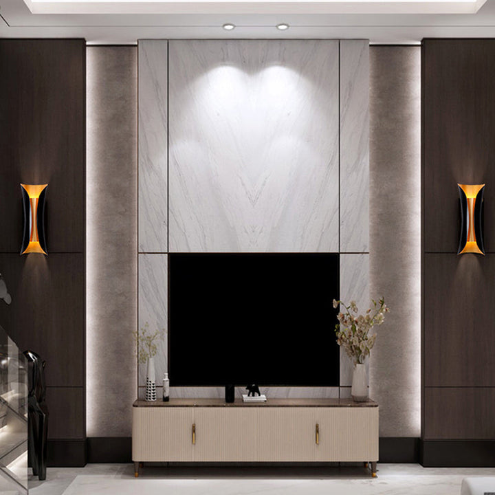 Industriële Wandlamp Dubbele Arm | Metalen Wandverlichting in Zwart