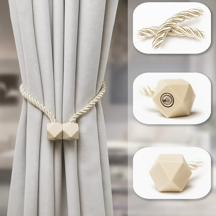 Magnetische Gordijnhouders | 1 + 1 GRATIS