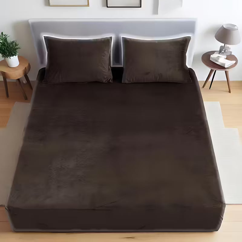 Luxe Velvet Beddenset | 3-Delig met Hoeslaken & Kussenslopen | Ultiem Zacht & Warm