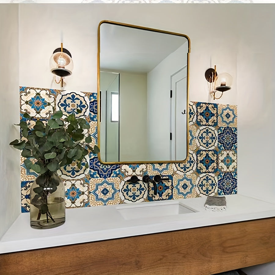 DIY Marokkaanse Tegelstickers | Waterdichte PVC Wandstickers voor Keuken & Badkamer