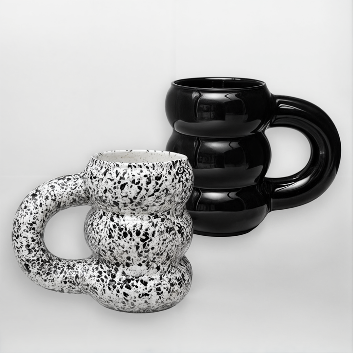 Porseleinen Beker | Minimalistisch Geometrisch Design | 300 ml