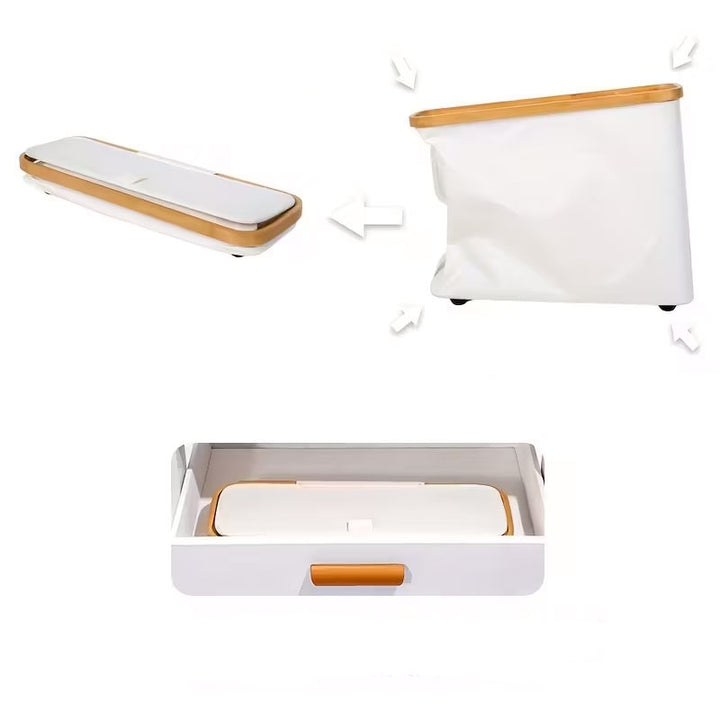 Neatify™ | Vouwbaar Houten Frame met Grijze Stof – Geen Montage