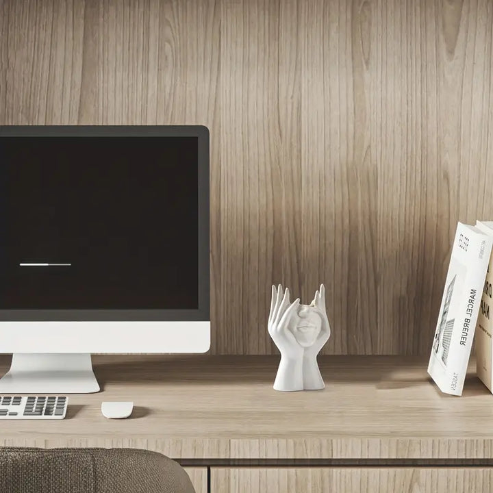 Keramische Abstract Vaas | Modern Design met Gezicht