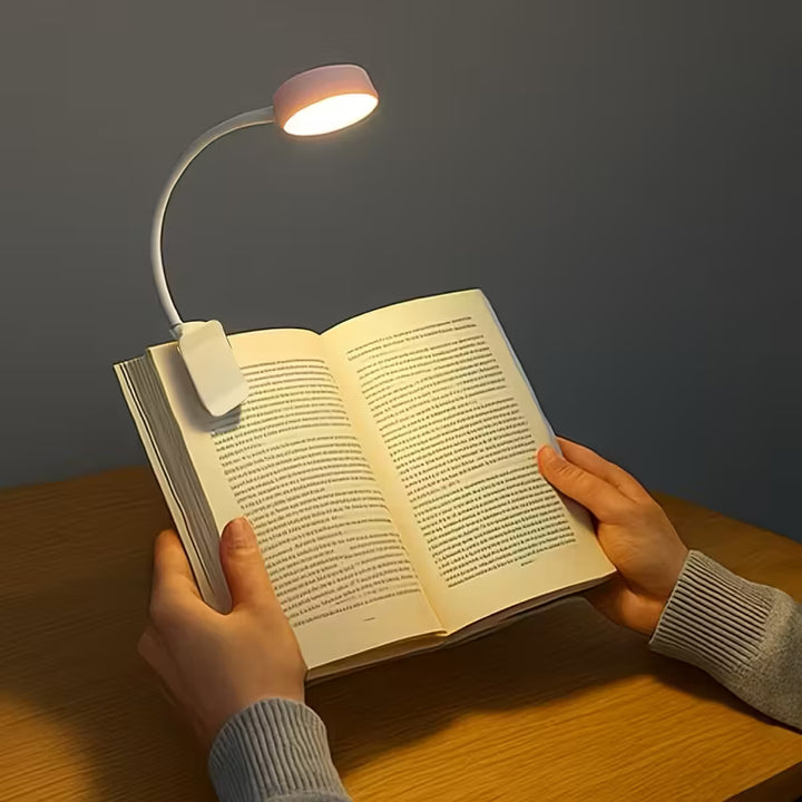FlexiRead™ Clip-On Leeslamp – Dimbare LED met 3 Kleuren voor lezen
