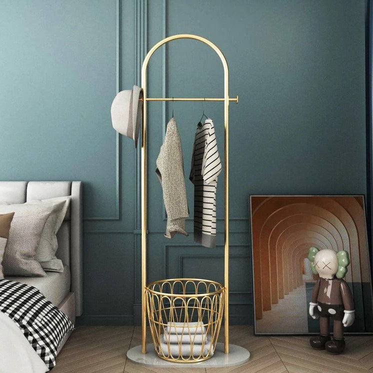 Metalen Kapstok Staande Met Marmeren Voet