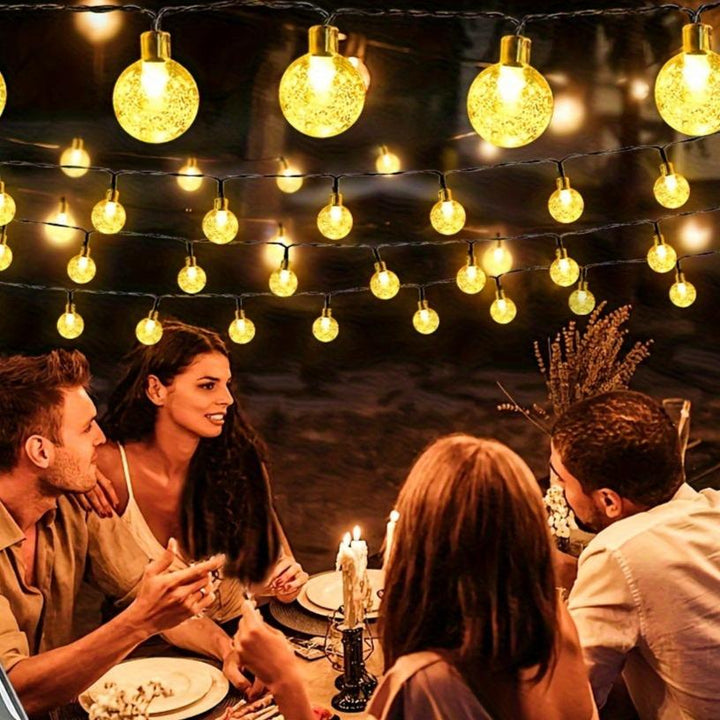 Solar Crystal Ball Bubble Light String | 20–100 LED Zonne-Energie Lichtslinger