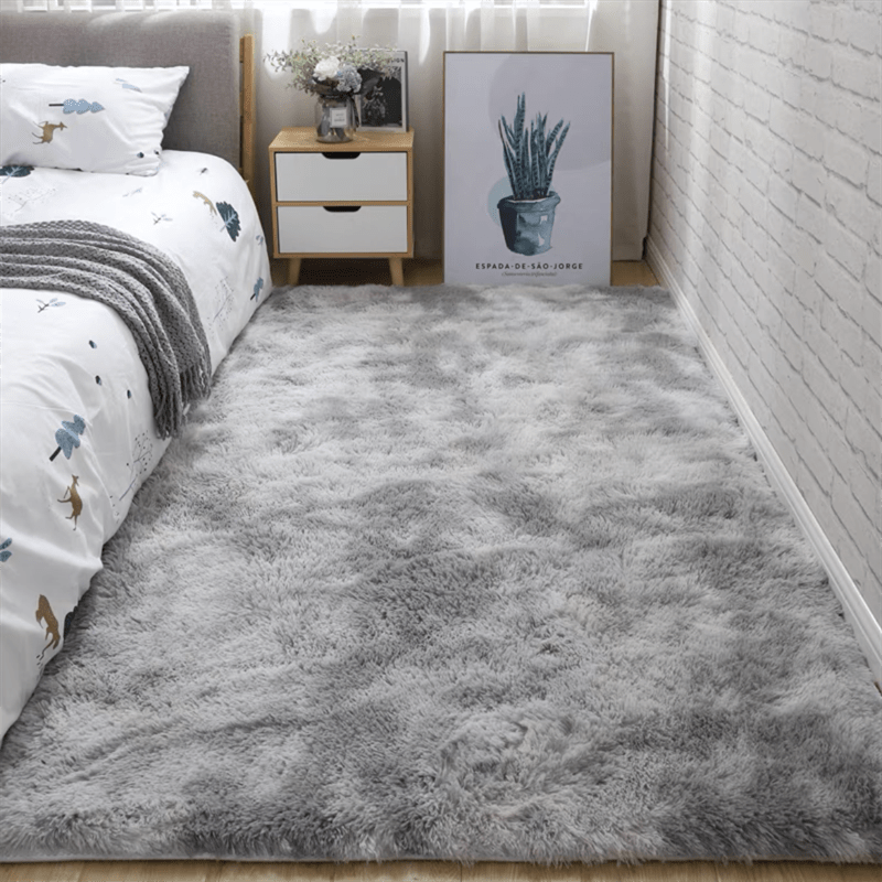 Zacht Pluche Vloerkleed | Modern Tapijt met Antislip Onderkant | 80×200 cm