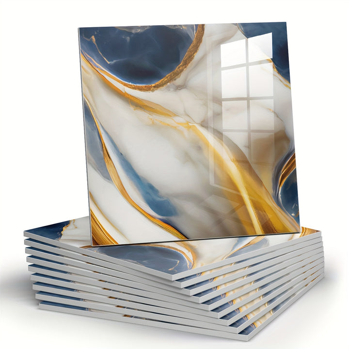 MarbleStick | Zelfklevende Faux Marmeren Wandtegels – 10 Stuks