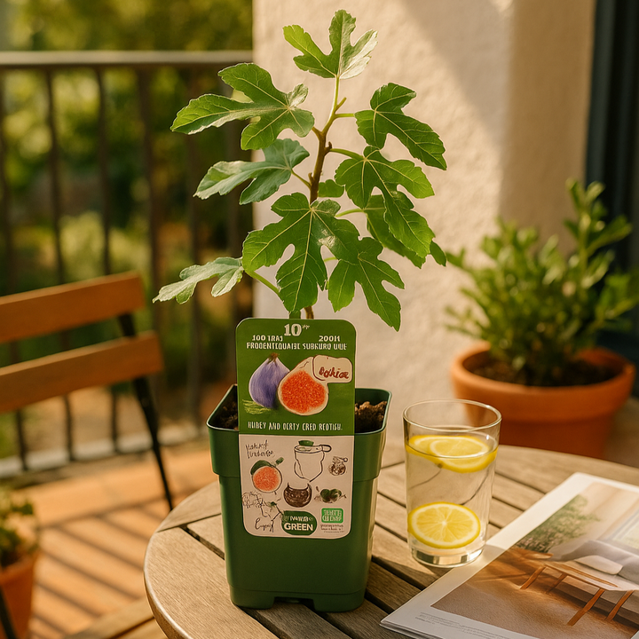 Biologische Vijgenboomplanten | Set van 3 of 6 Ficus carica | 20-25 cm hoog