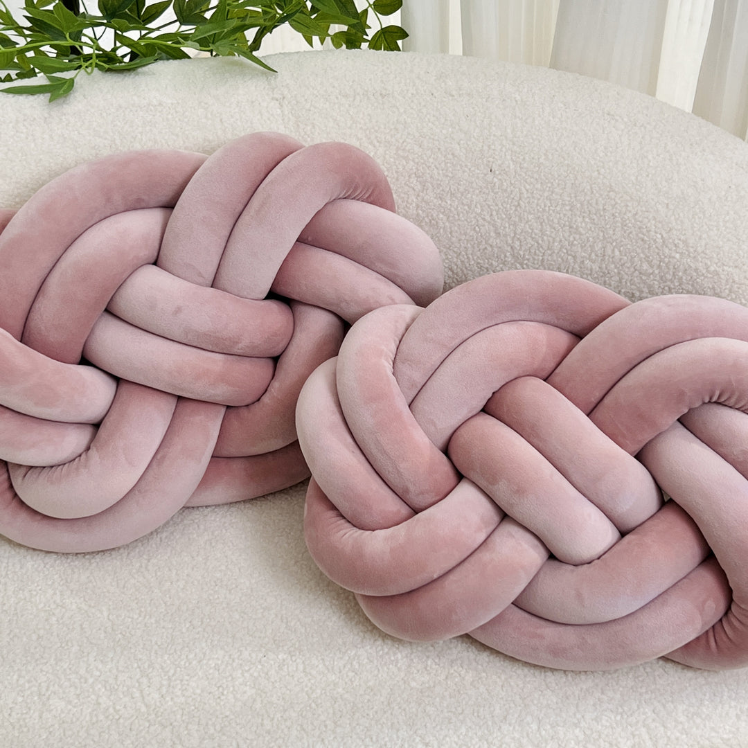 Set van 2 Knotkussens | Zachte Luxe Knoopkussens voor Bank & Bed
