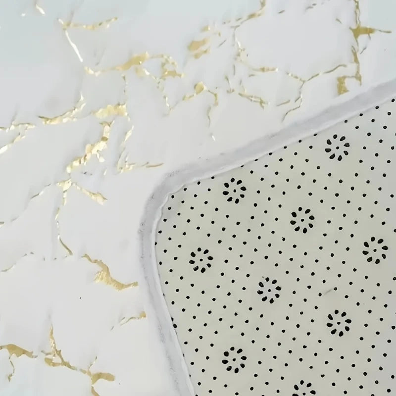 Marmeren Badmat | Antislip en Sneldrogend, 60x40 cm