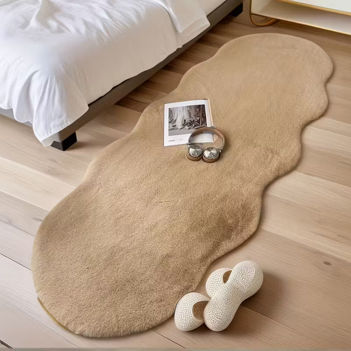 SoftPlush™ Wasbare Antislip Vloermat | Ultra-Zacht Beige Tapijt