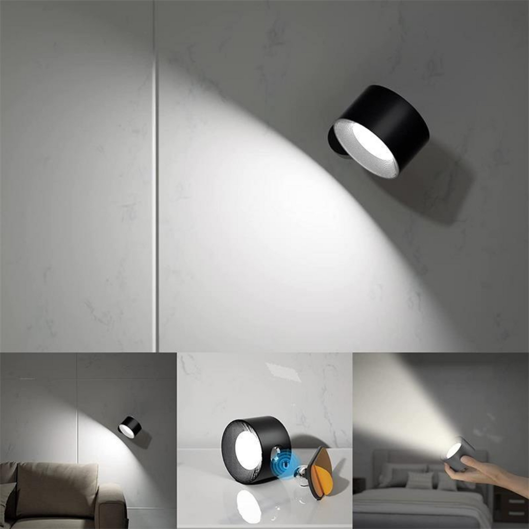 Flexilight 360° Wandlamp | Draadloos | USB-Oplaadbaar | 3 Lichtstanden