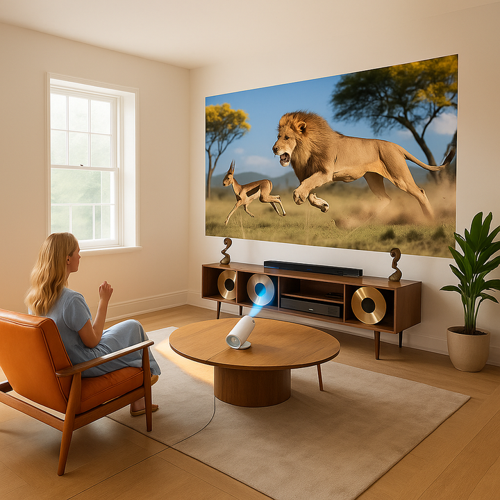 Mini Projector | Draagbare 4K Thuisbioscoop met 3000 Lumen