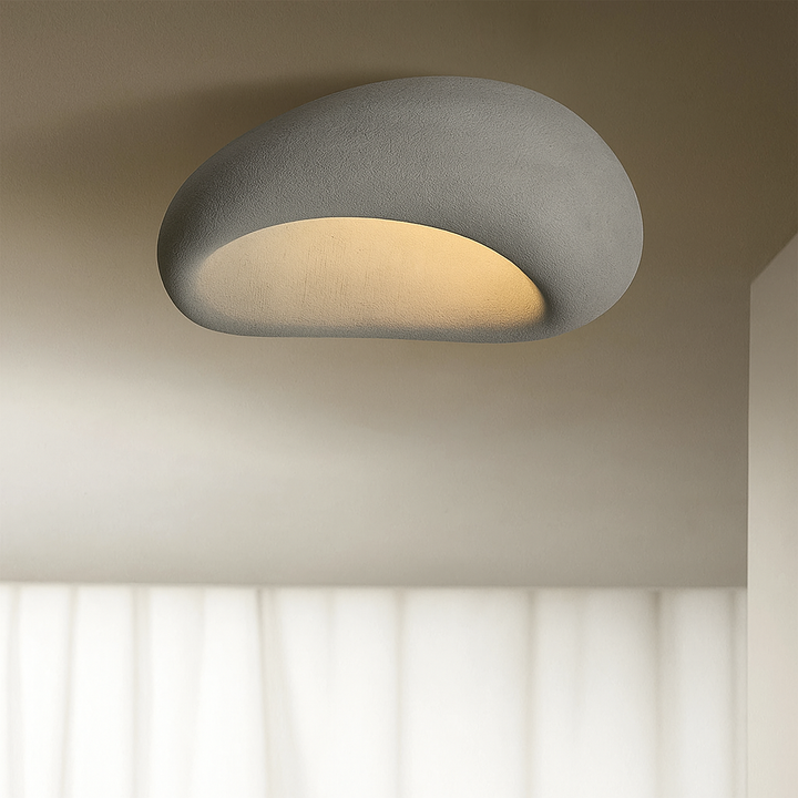 ZenLicht | Wabi Sabi Plafondlamp met Rustgevende Sfeer & Warm Licht