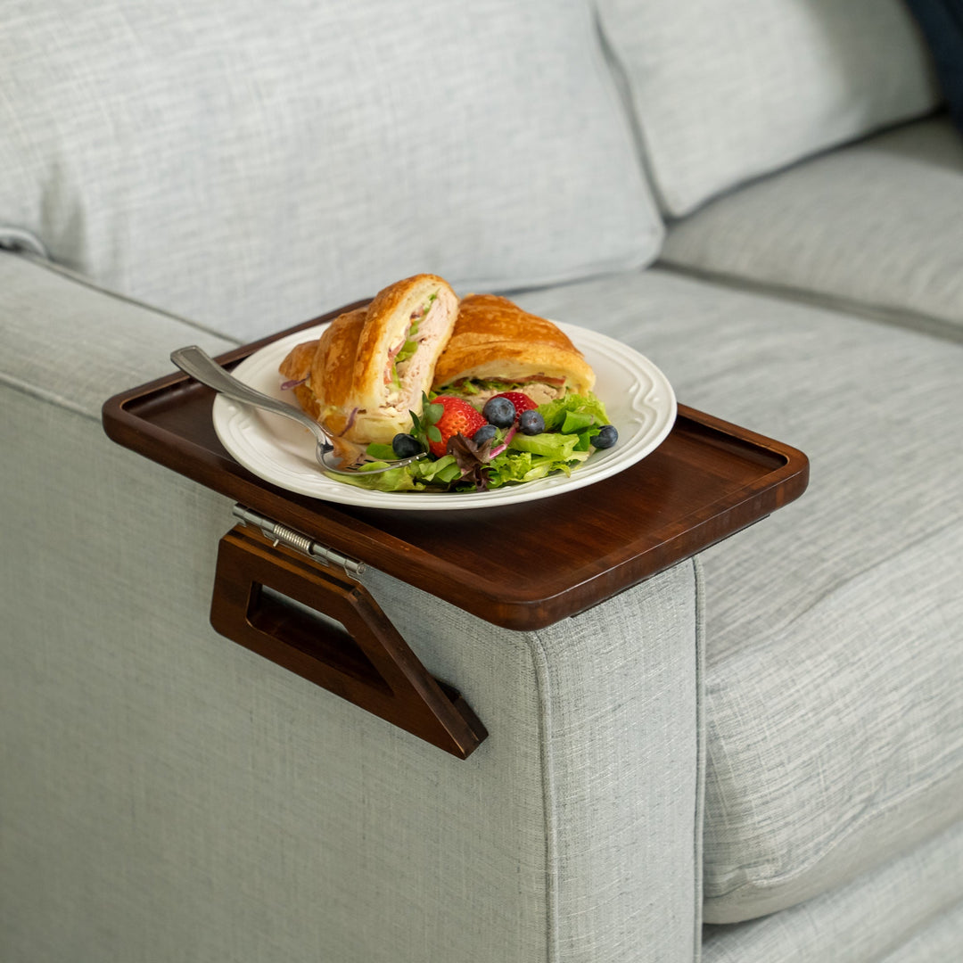 BambooGrip™ Banktafeltje | Stabiel Bankleuning Tafelblad (Inklapbaar)