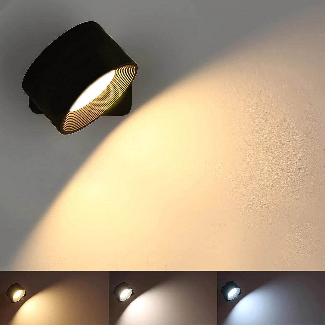 Flexilight 360° Wandlamp | Draadloos | USB-Oplaadbaar | 3 Lichtstanden