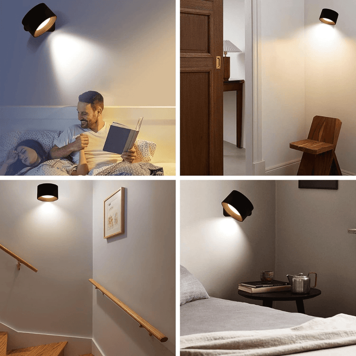 Flexilight 360° Wandlamp | Draadloos | USB-Oplaadbaar | 3 Lichtstanden