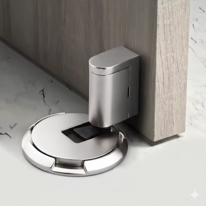 Mechanical Door Stopper | Lockable Door Holder Made of Solid Zinc Alloy
