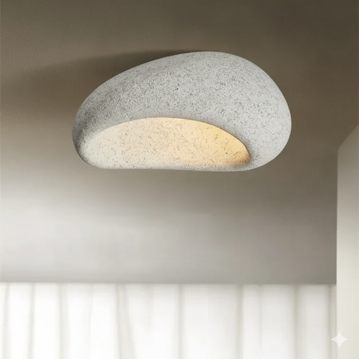 ZenLicht | Wabi Sabi Plafondlamp met Rustgevende Sfeer & Warm Licht