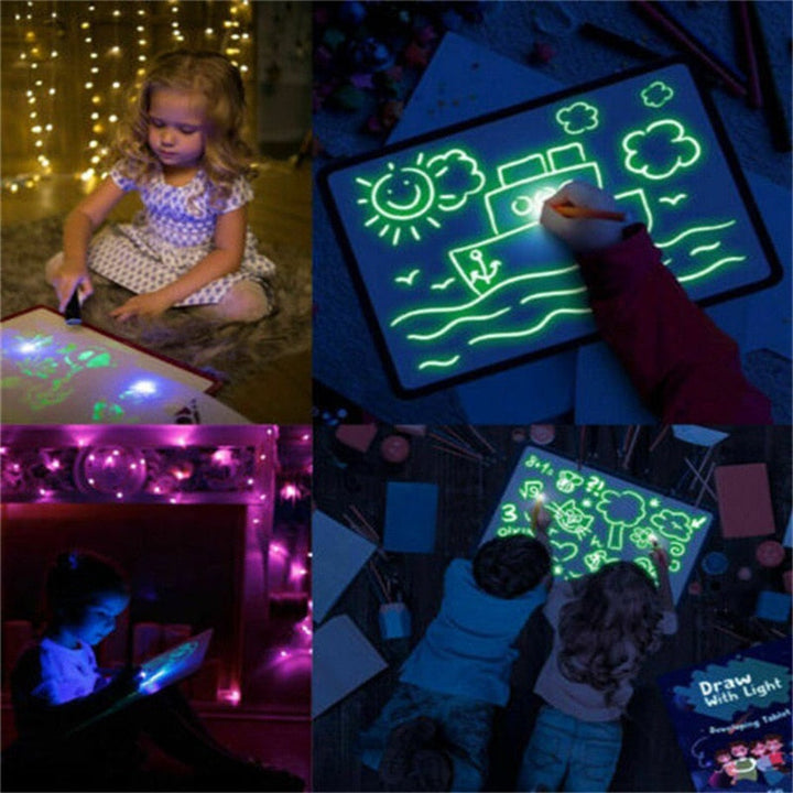 Magic Light Tekenbord™ | Lichtgevend Teken Tablet voor Kinderen