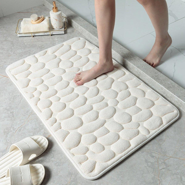 Cobblestone Mat | Antislip & Sneldrogende Badkamermat