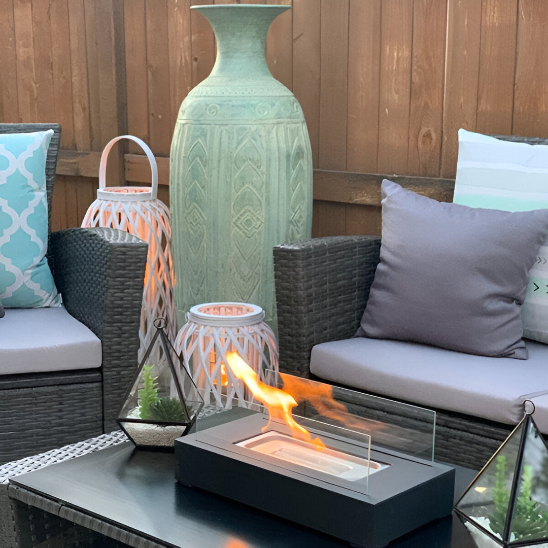 SereniFire | Moderne Bio-Ethanol Tafelhaard – Rookvrij, Duurzaam & Elegant Ontwerp