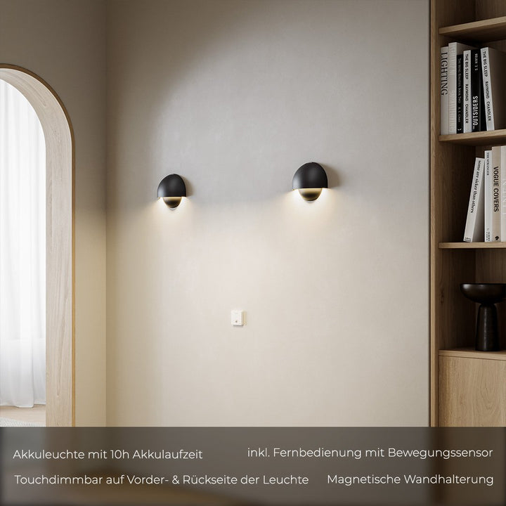 Orion™ LED Wandlamp | Draadloos of Met Kabel | Warm Sfeervol Licht voor Binnen & Buiten