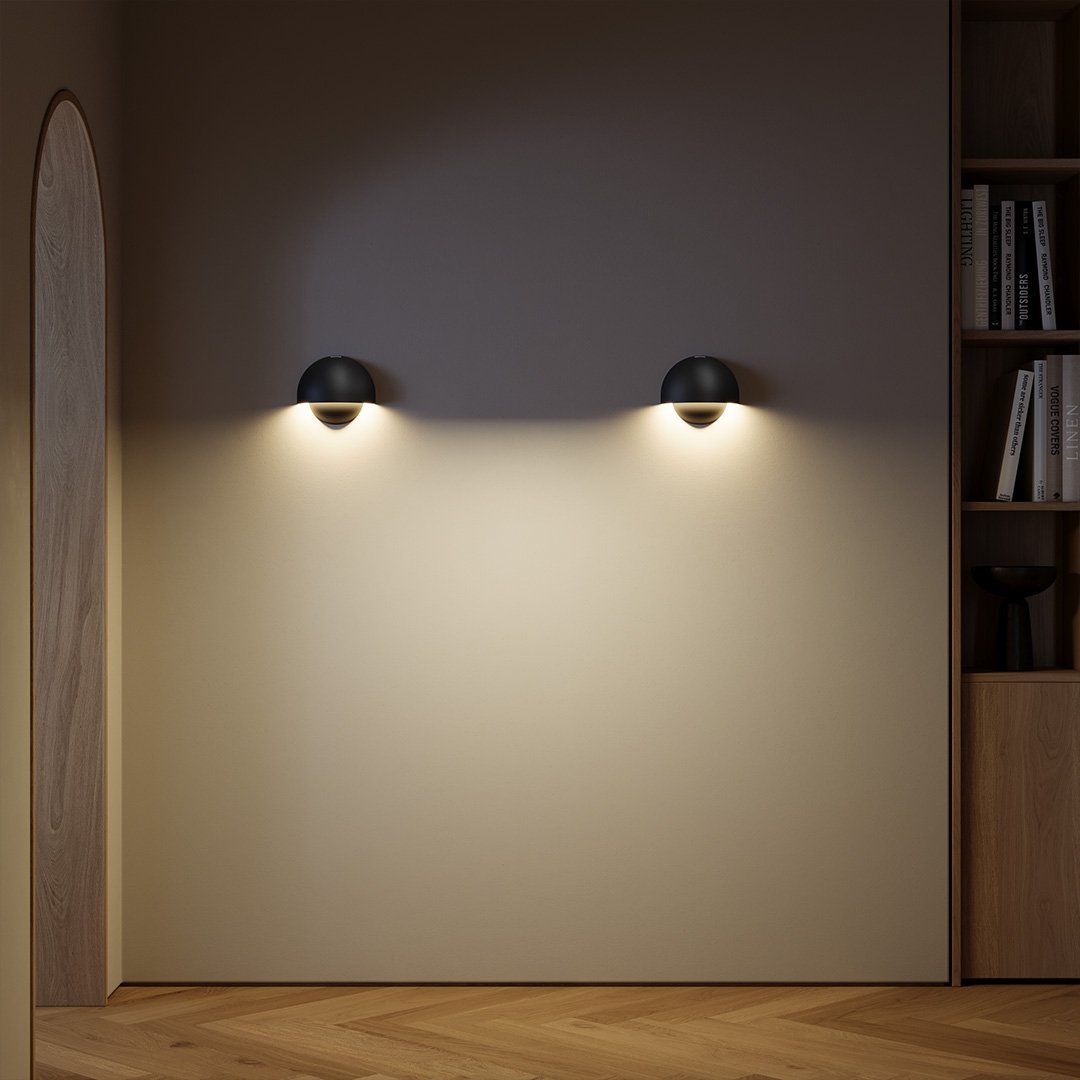 Orion™ LED Wandlamp | Draadloos of Met Kabel | Warm Sfeervol Licht voor Binnen & Buiten