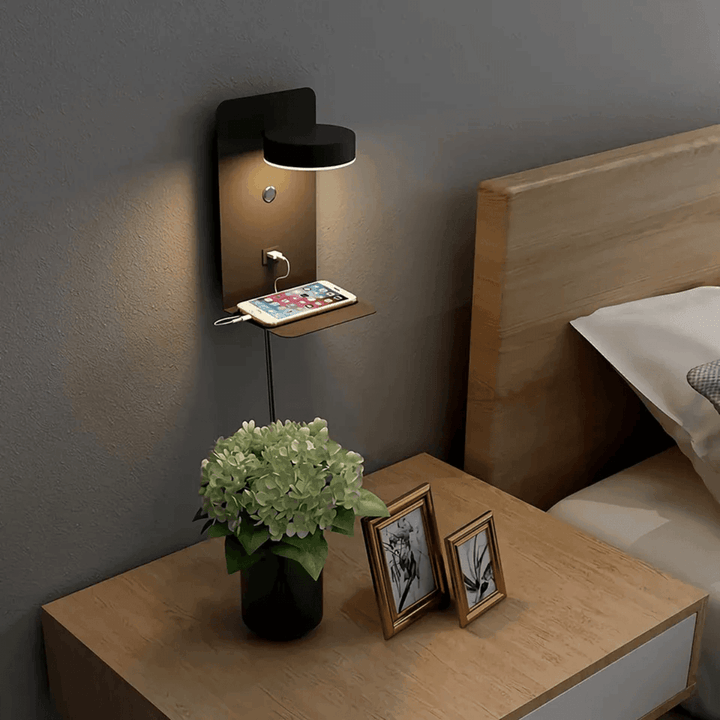 Luminaire™ 3-in-1 Wandlamp | Draaibaar, Dimbaar & Met USB-Oplaadfunctie
