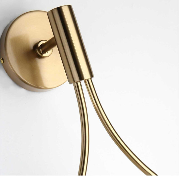 Nordische Wandleuchte | Industrieller Vintage-Stil | Glas & Eisen | Schwarz oder Gold