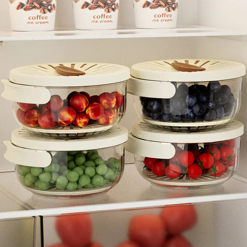 Ultiem Afdruiprek | Fruitschaal met Opvangbak