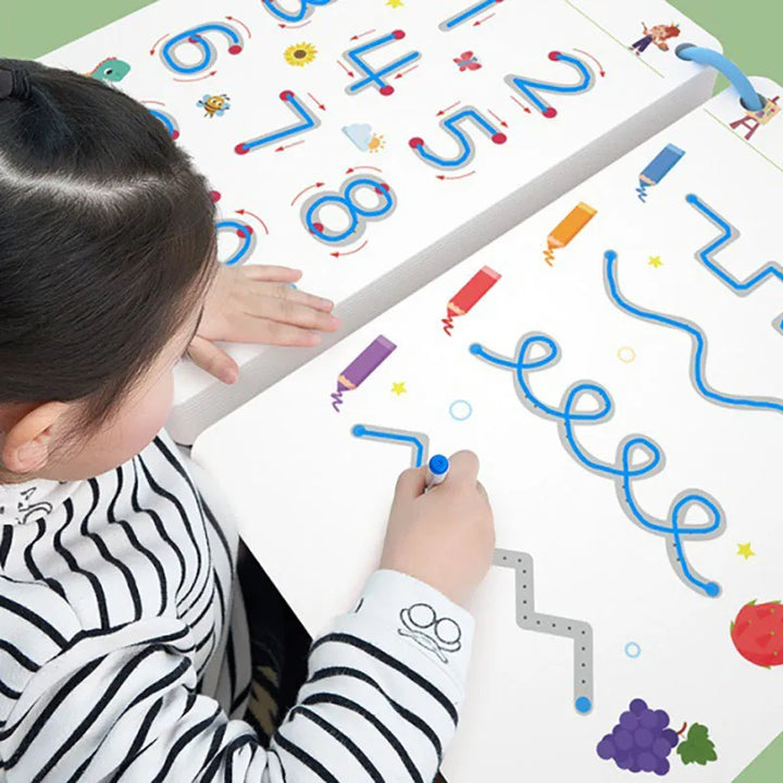 EasyLearn™ | Magisch Traceerwerkboek | Spelenderwijs Leren voor Kids (2–6 jaar)