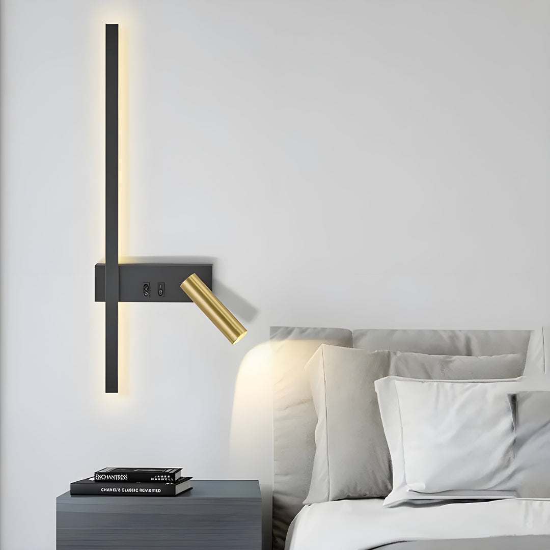 Duo | Minimalistische Wandlamp met Schakelaar & LED