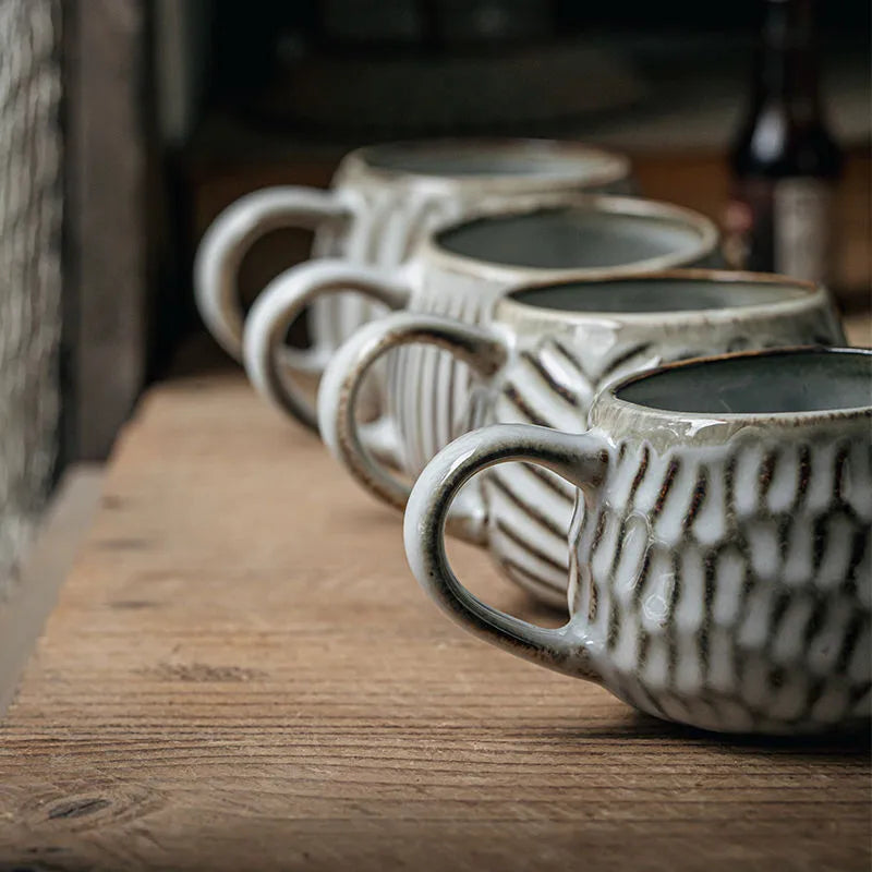 Scandinavische Keramieken Bekerset | Handgemaakt | Set van 2 | 200 ml